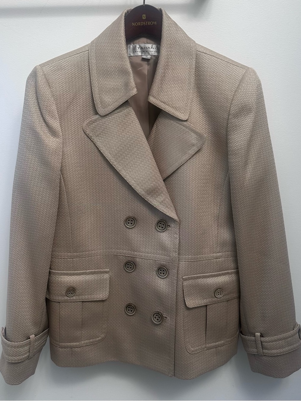 Vintage Y2K Tahari Arthur S. Levine Double Breasted Blazer Jacket Women’s 10